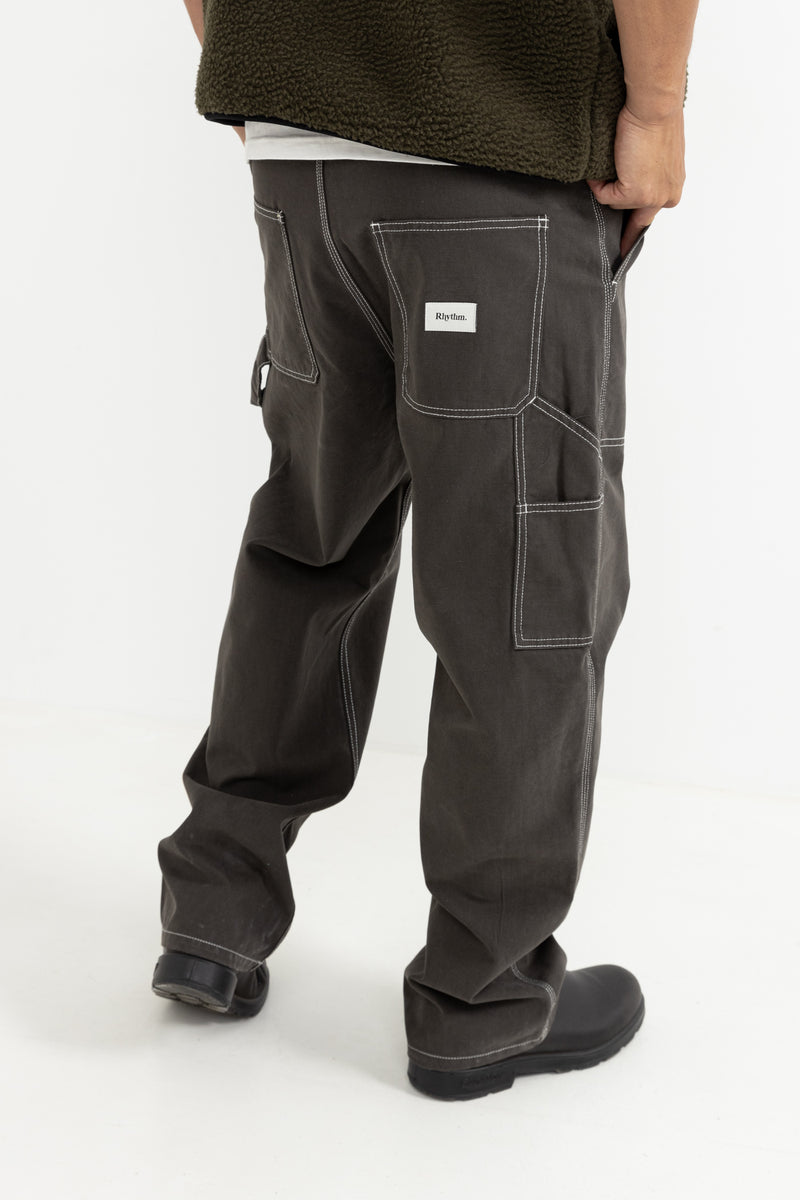 Contrast Stitch Carpenter Pant Charcoal