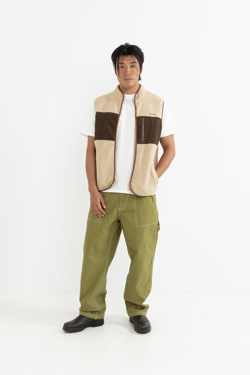 Contrast Stitch Carpenter Pant Khaki