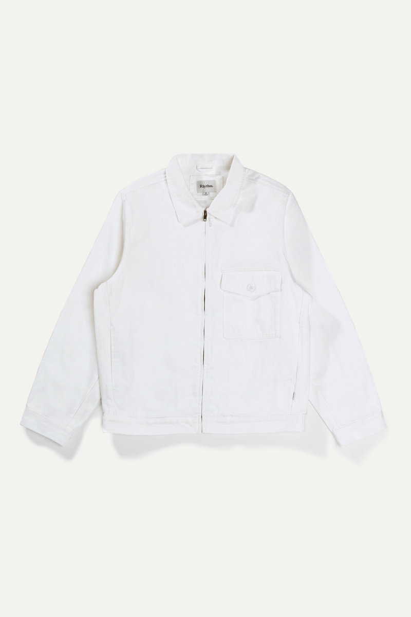 Denim jacket 2025 white colour