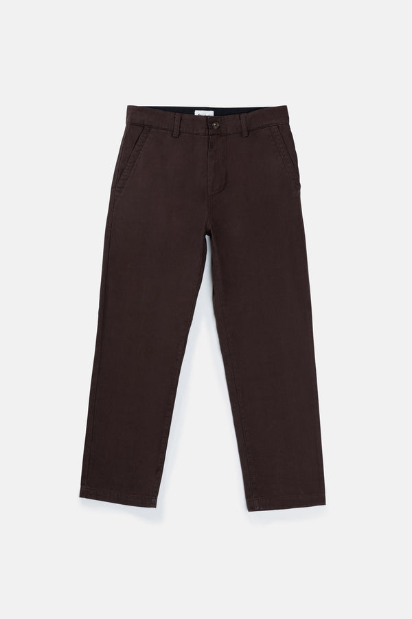 Essential Twill Trouser Dark Brown