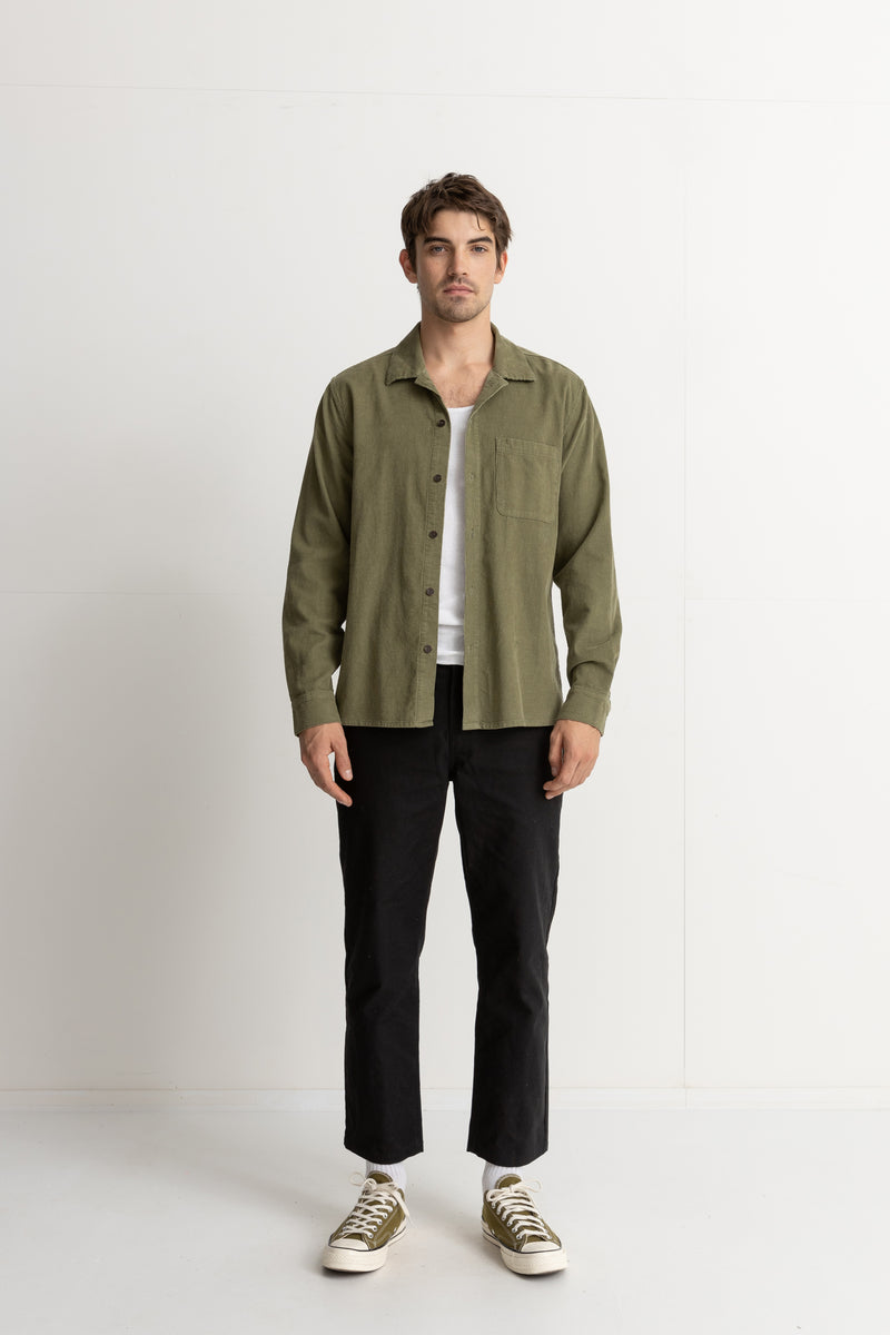 Cord LS Shirt Olive