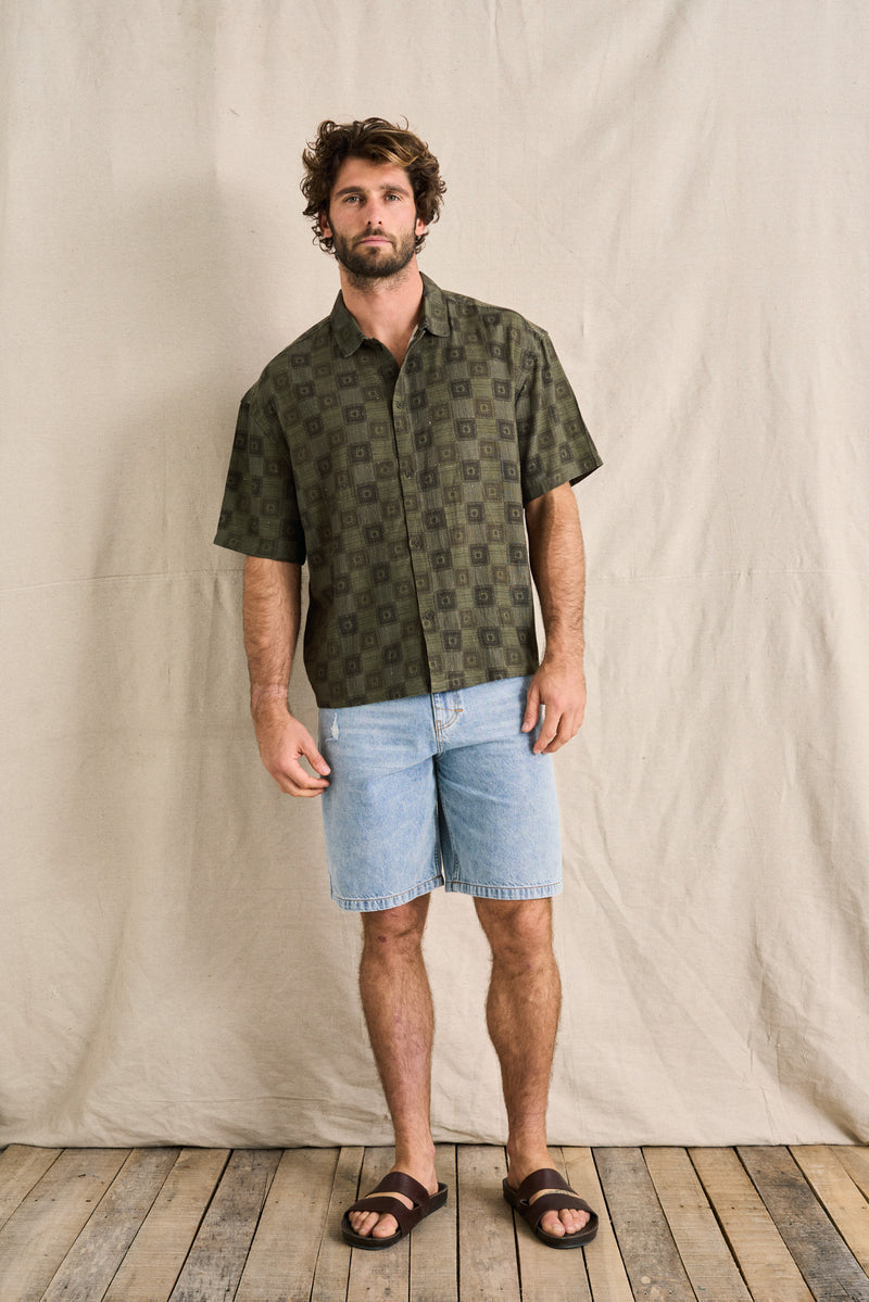 Subtle Distress Short Blue