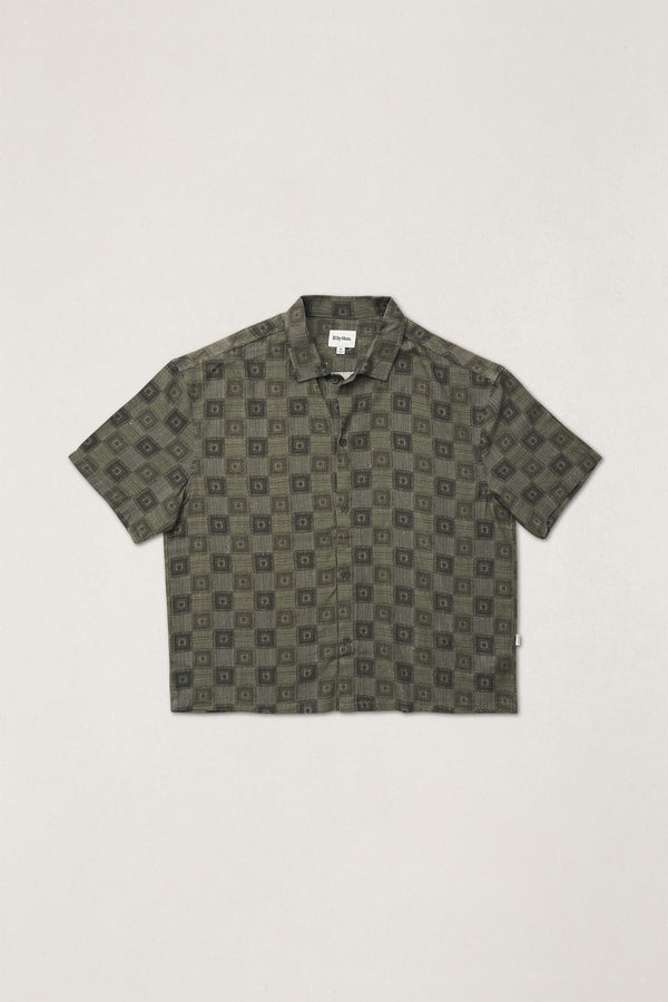 Racket Relaxed Ss Shirt Olive
