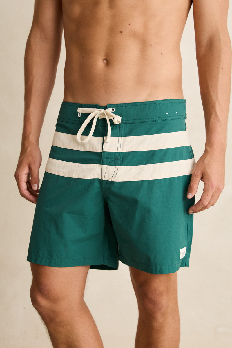 Strive Trunks Color Heritage Stripe Trunk Dark Green – Rhythm