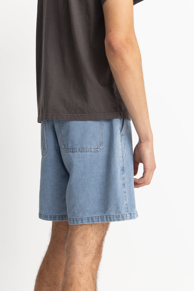 Denim Essential Short Worn Indigo