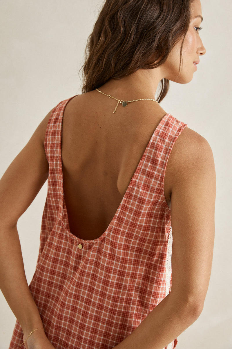 red check mini dress Hanalei Mini Dress Red Check – Rhythm