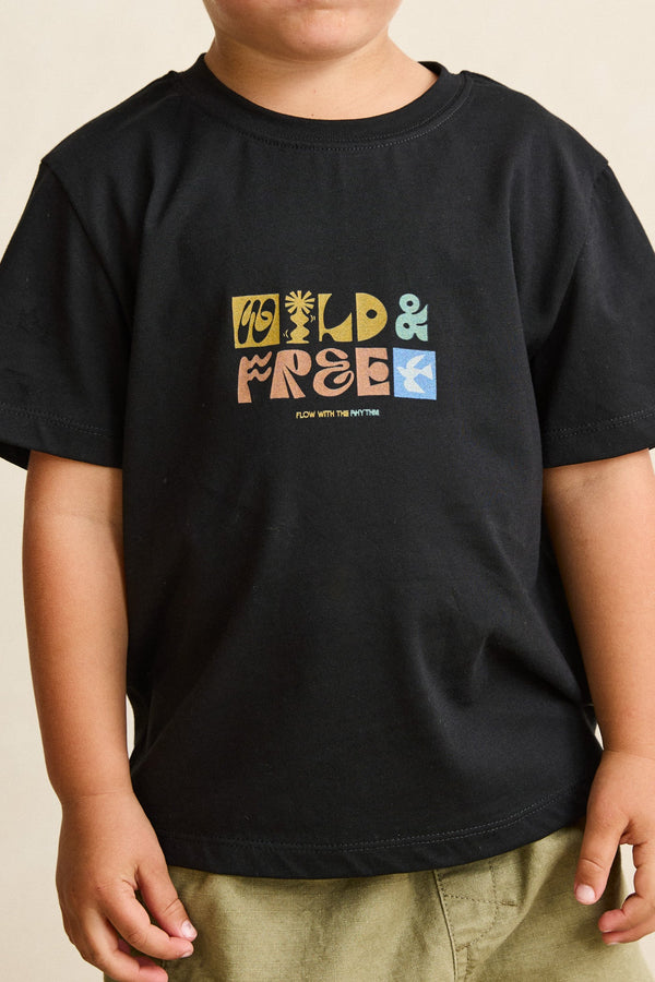 Kids Wild And Free Ss T-Shirt