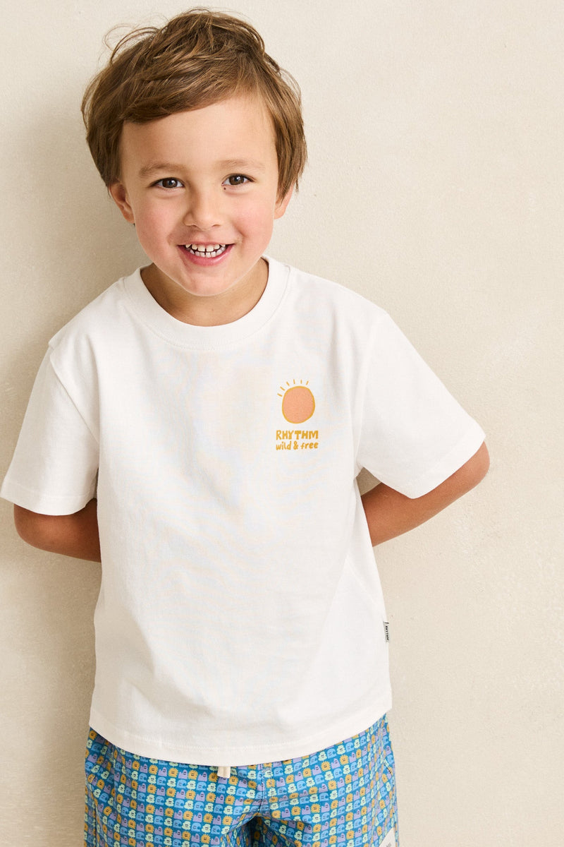 Kids Sun Croc Ss T-Shirt