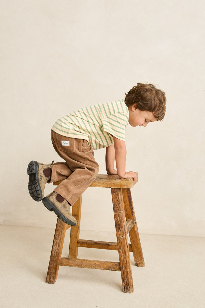 Kids Vintage Stripe Ss T-Shirt