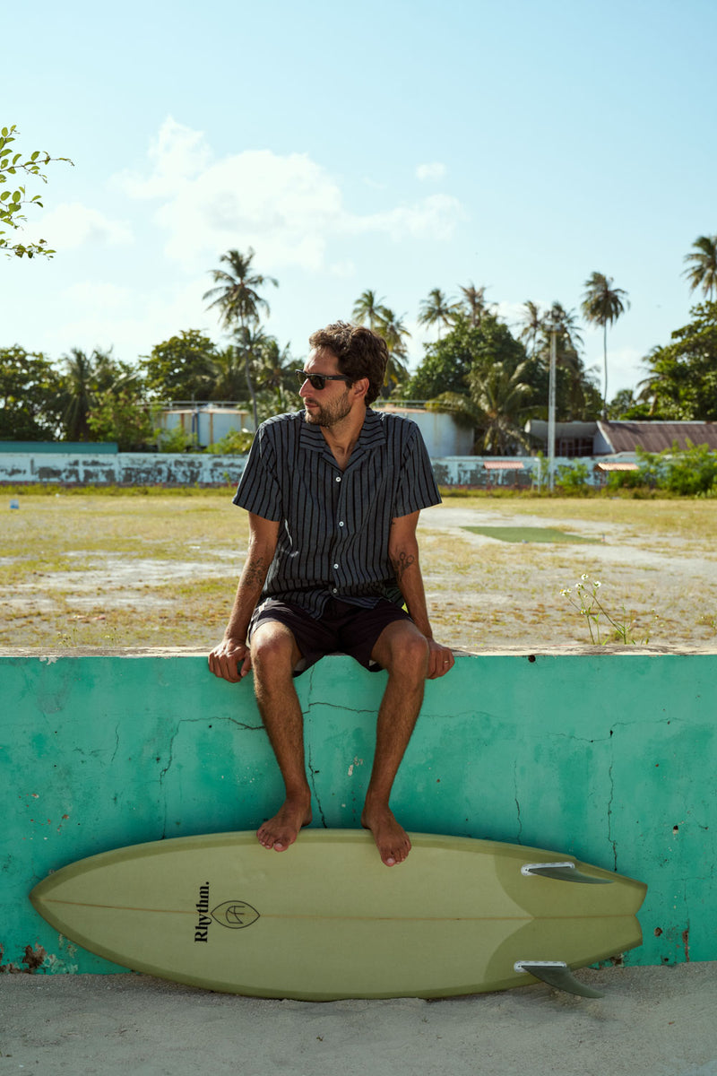 Crux Ss Shirt Indigo Stripe