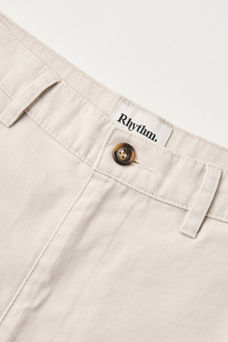 Relaxed Herringbone Pant Sand