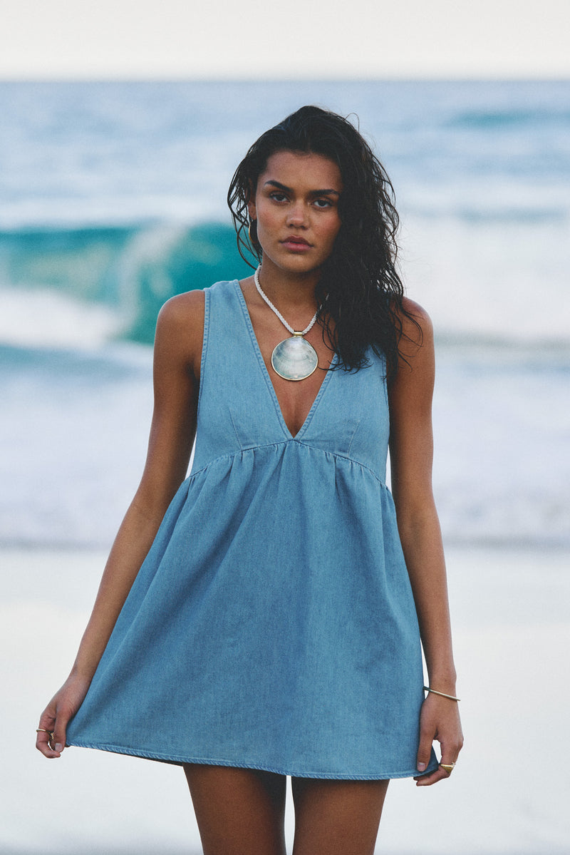 Presley Denim Mini Dress Denim