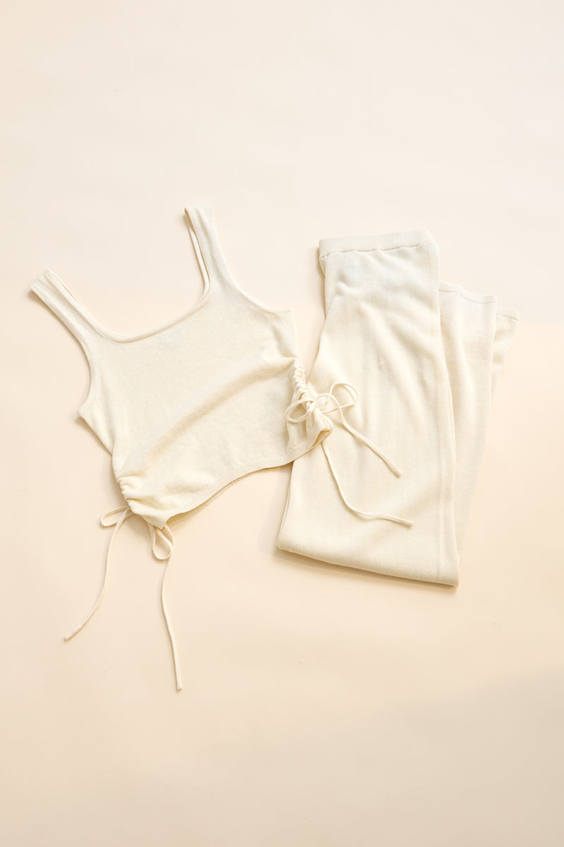 Clara Knit Singlet Cream