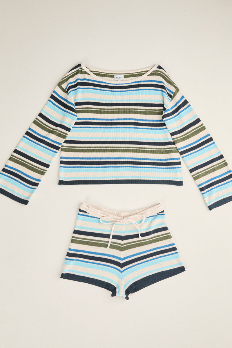 Luella Striped Knit Micro Short
