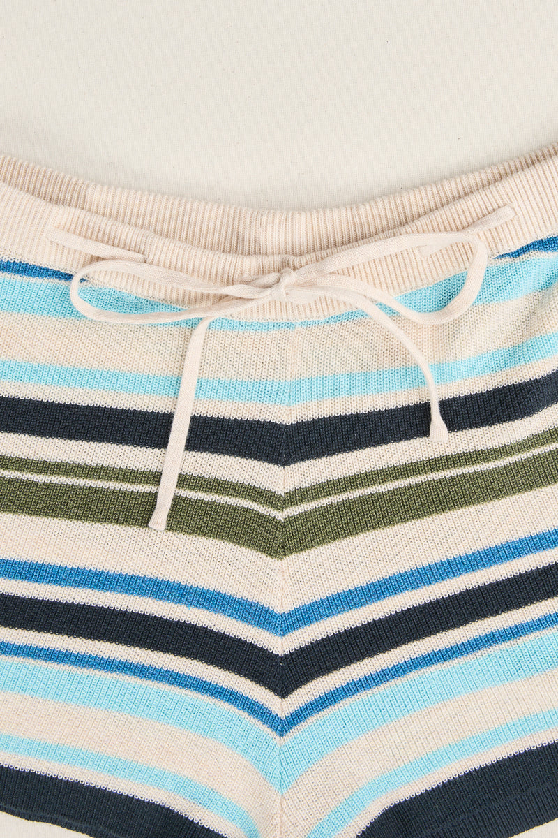 Luella Striped Knit Micro Short