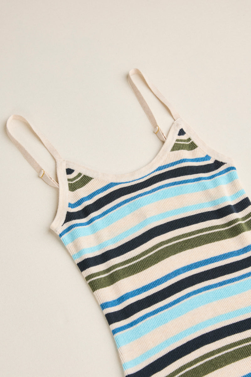 Luella Striped Knit Mini Dress