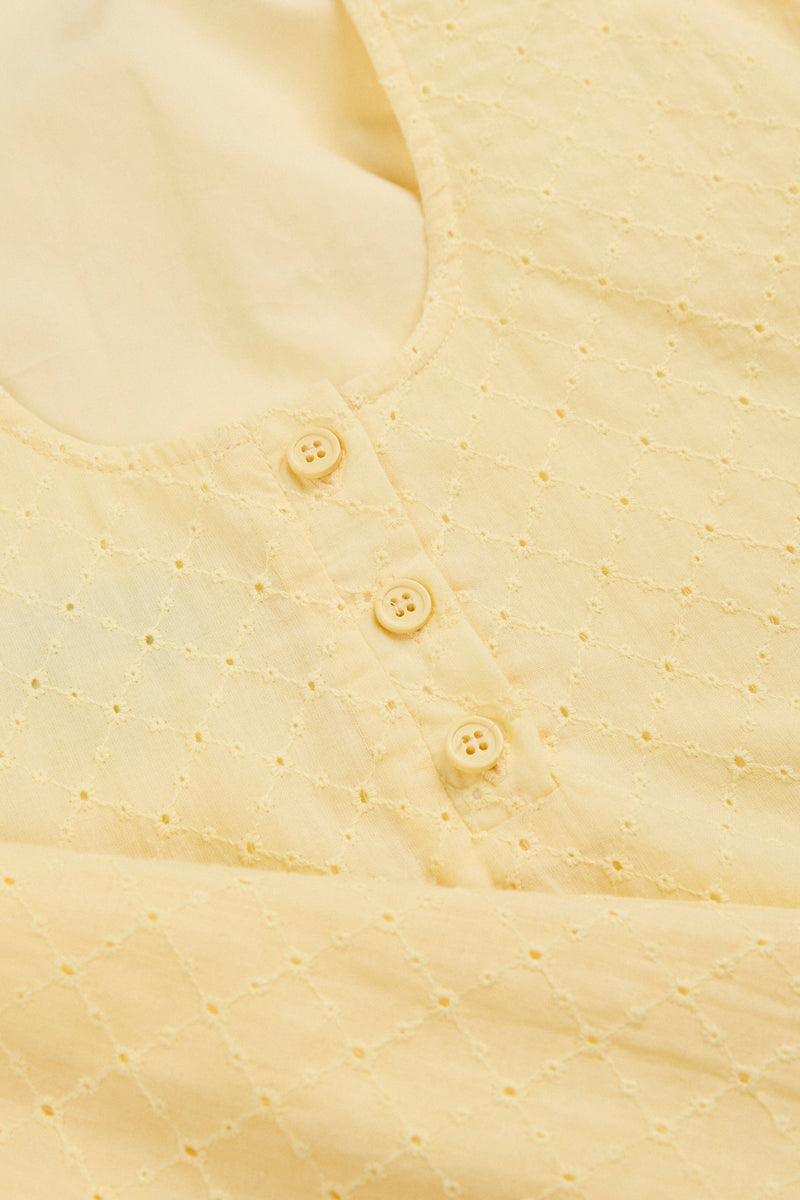Porto Eyelet Mini Dress
