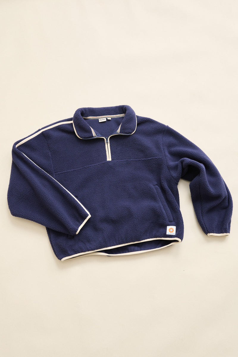 Camp Half Zip Sherpa Pullover Ocean