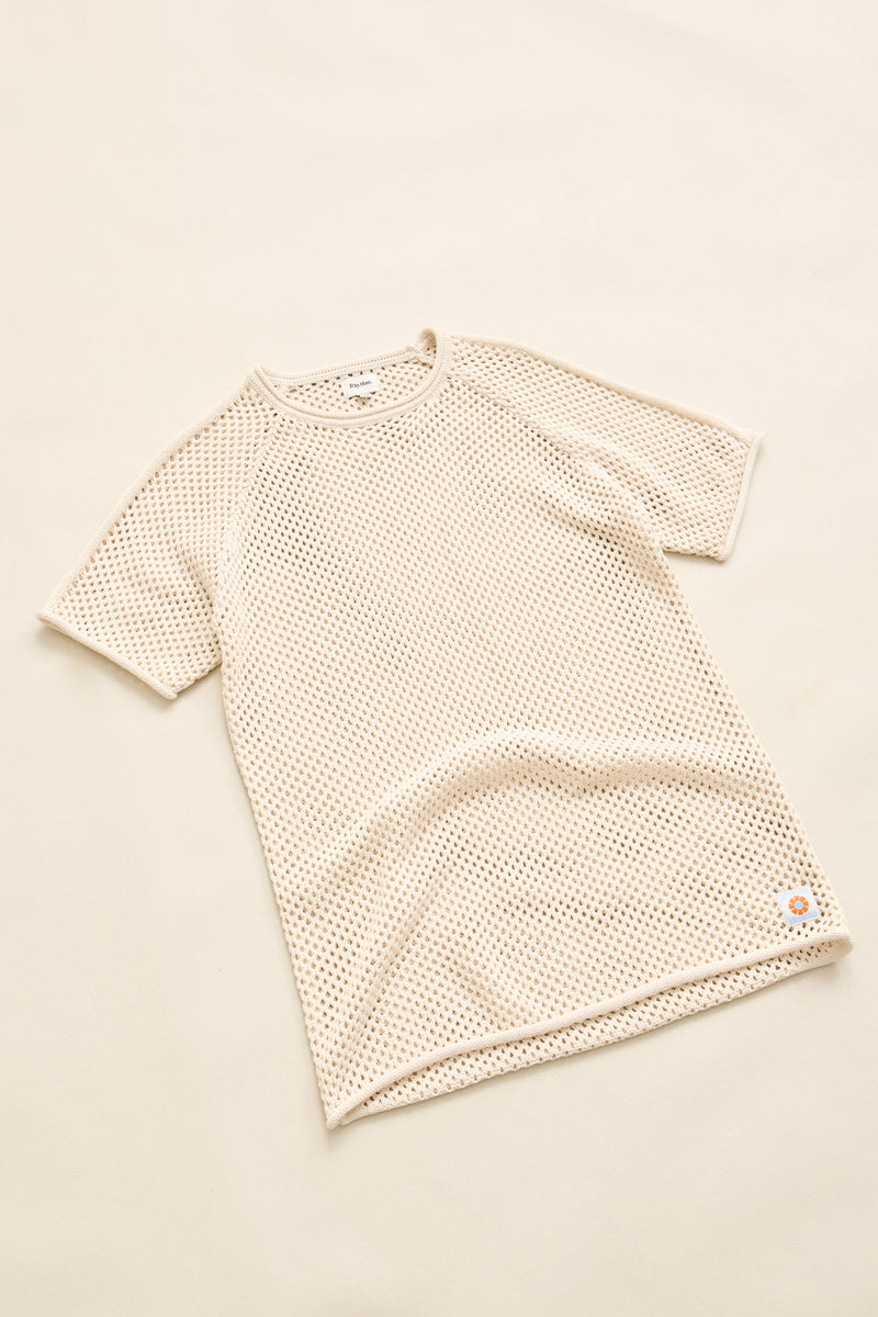 Fisherman Boyfriend Knit Tee Natural