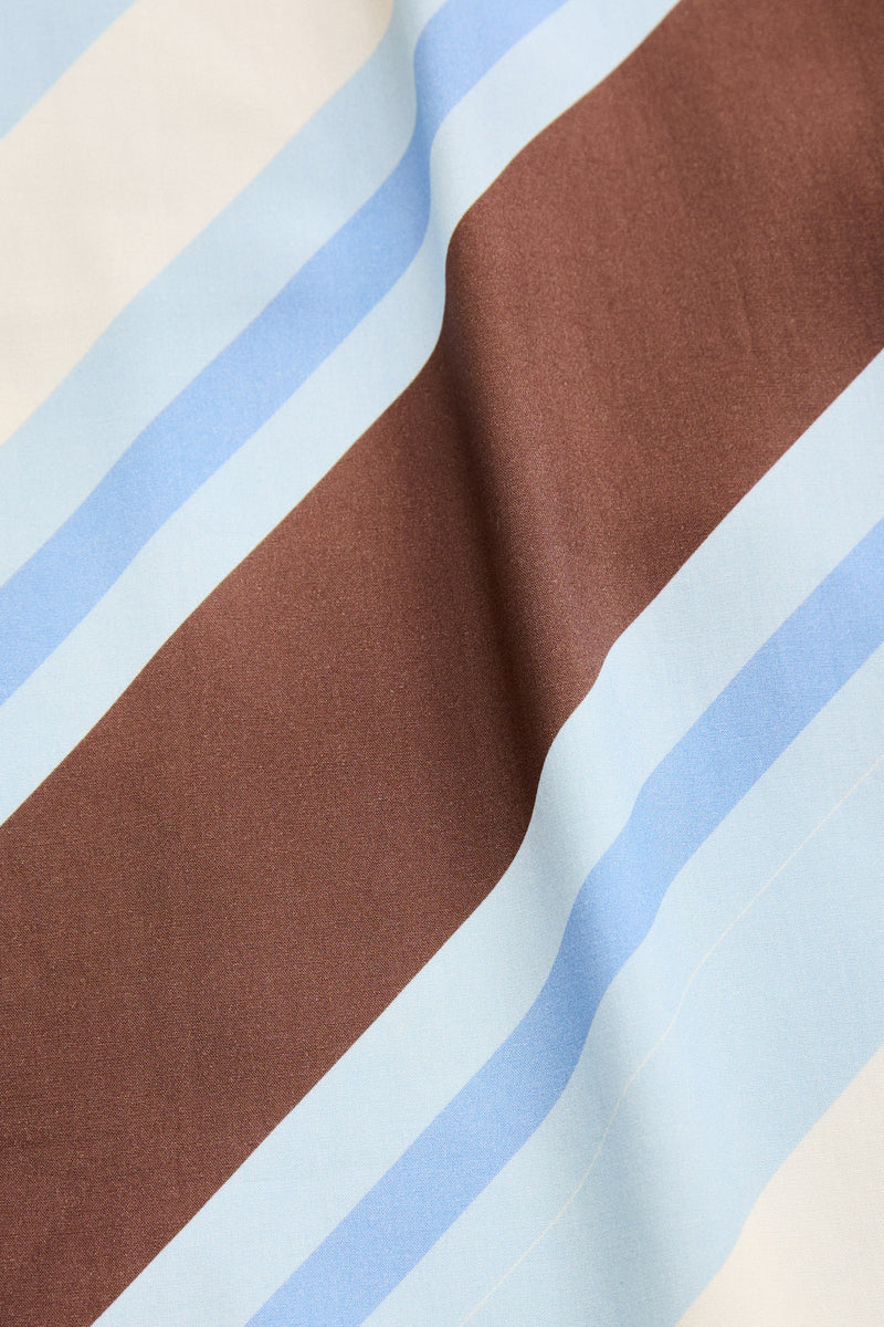 Siesta Stripe Scarf Top  Sky