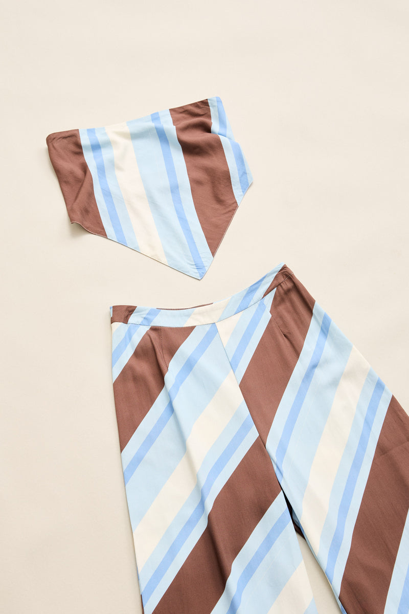 Siesta Stripe Pant  Sky