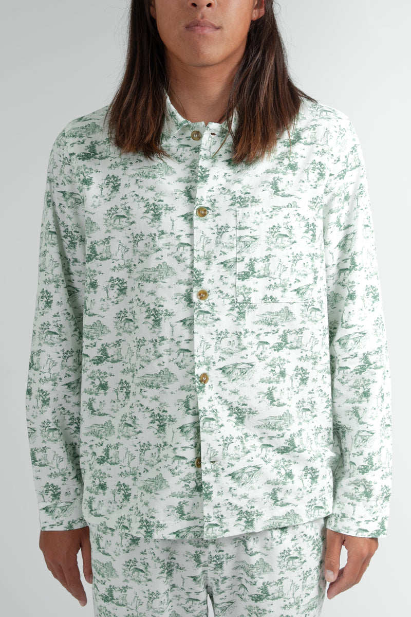 Holiday Pajama Shirt Green
