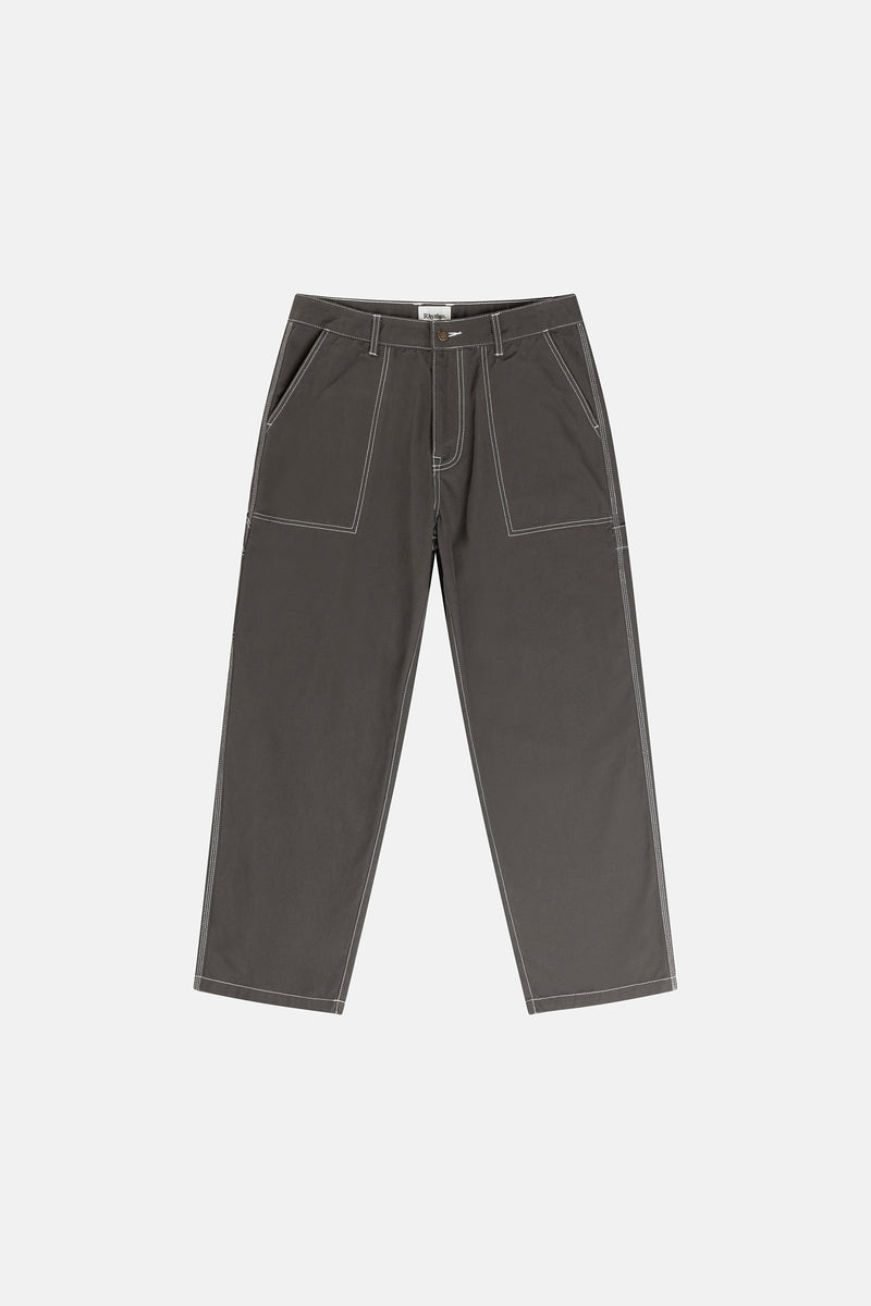 Contrast Stitch Carpenter Pant Black