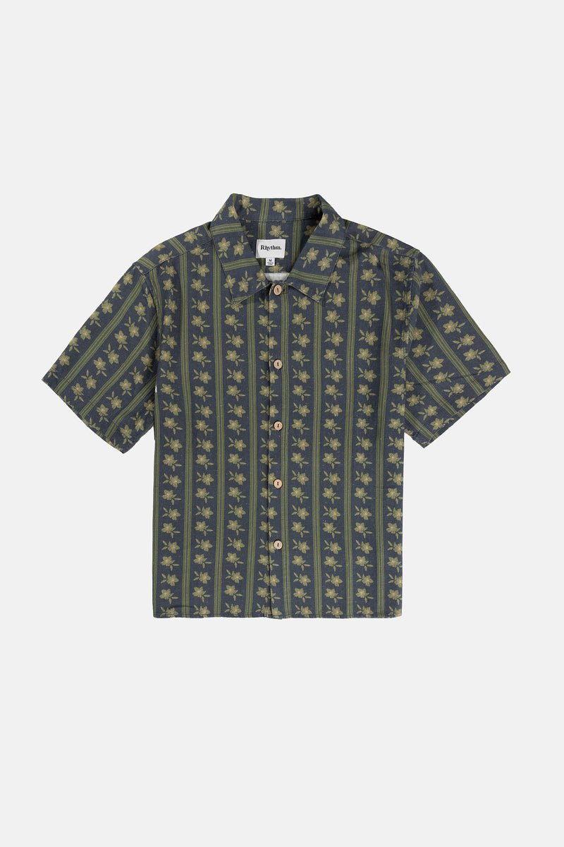 Overlap Ss Shirt Stone Blue