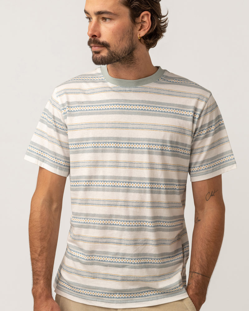 Cairo Stripe Vintage SS T-Shirt Natural