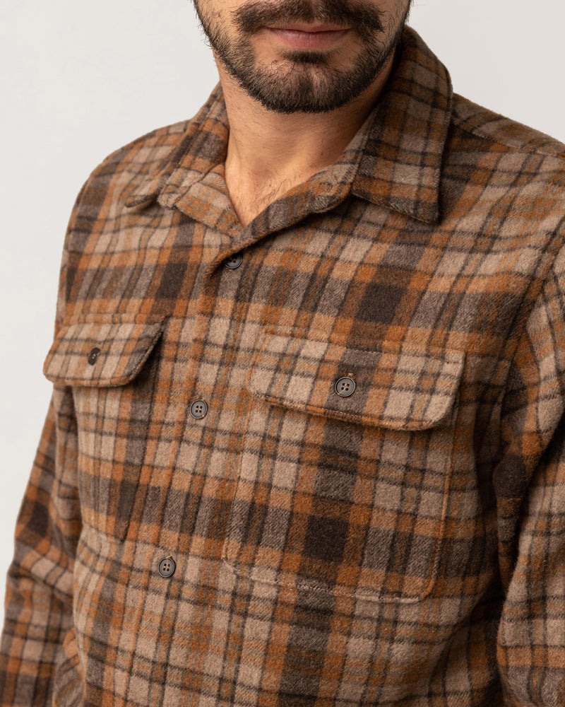 Check LS Shirt Tobacco