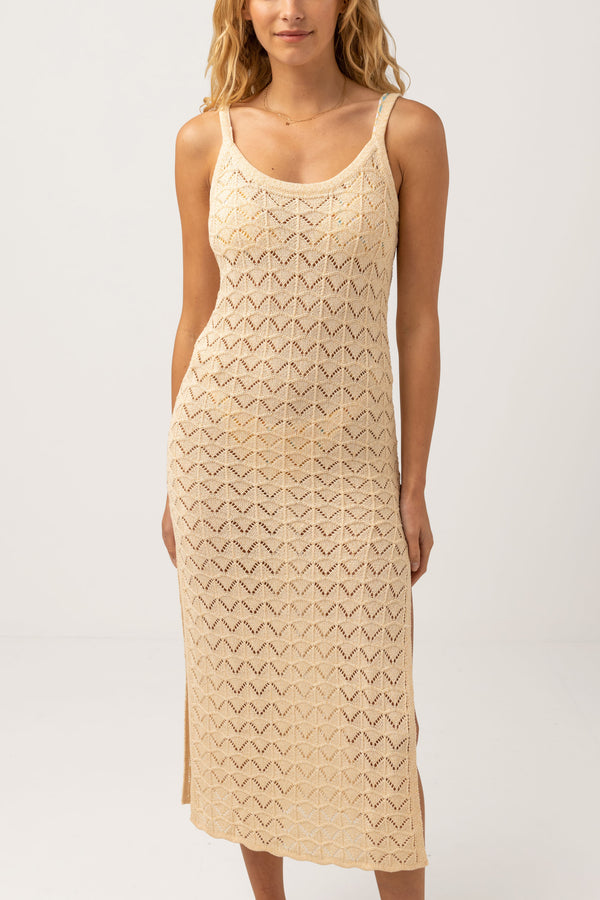 Marketta Knit Midi Dress Cream
