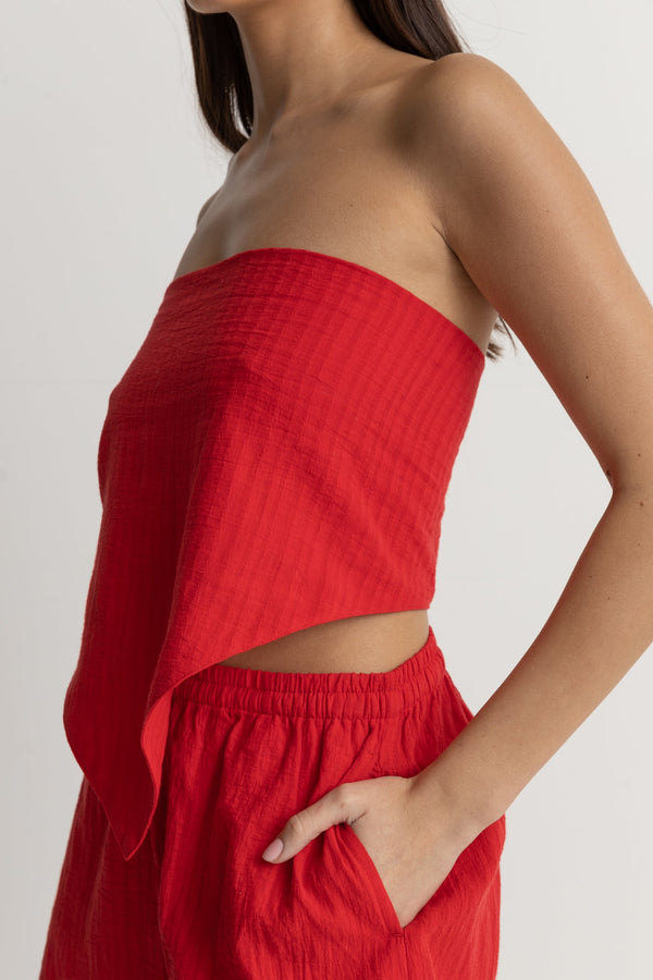 Inferna Scarf Top Red Sand