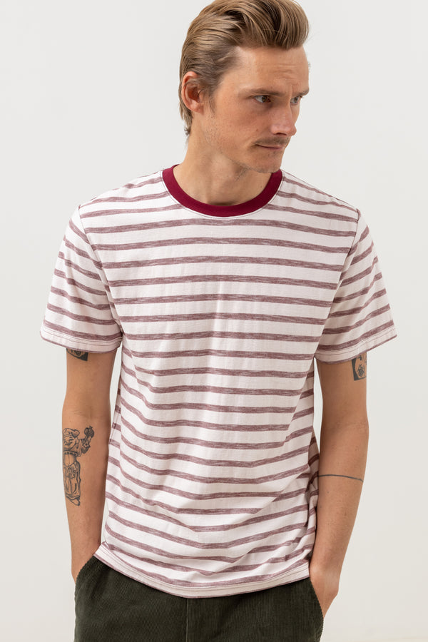 Everyday Stripe SS T-Shirt Mulberry