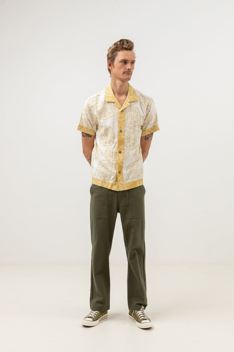 Shippo Cuban Linen Shirt Natural