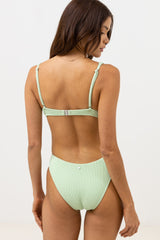 Isla Rib Underwire Top Aloe