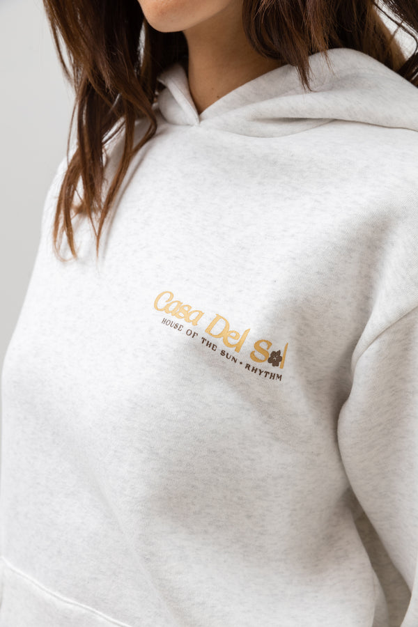 Casa Del Sol Hooded Fleece Grey Marle