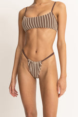 Terry Sands Stripe Soft Side Itsy Pant Cocoa