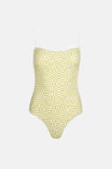 Horizon Scrunched Side One Piece Palm