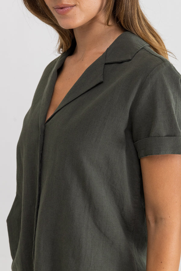 Classic Short Sleeve Shirt Olive