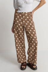 Utopia Wide Leg Pant Brown