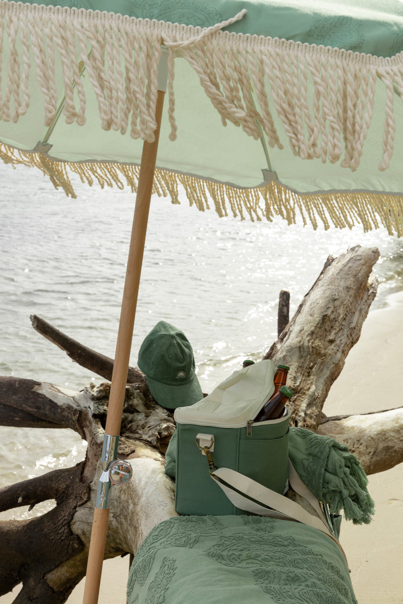 Cord Sun Cap Palm Green