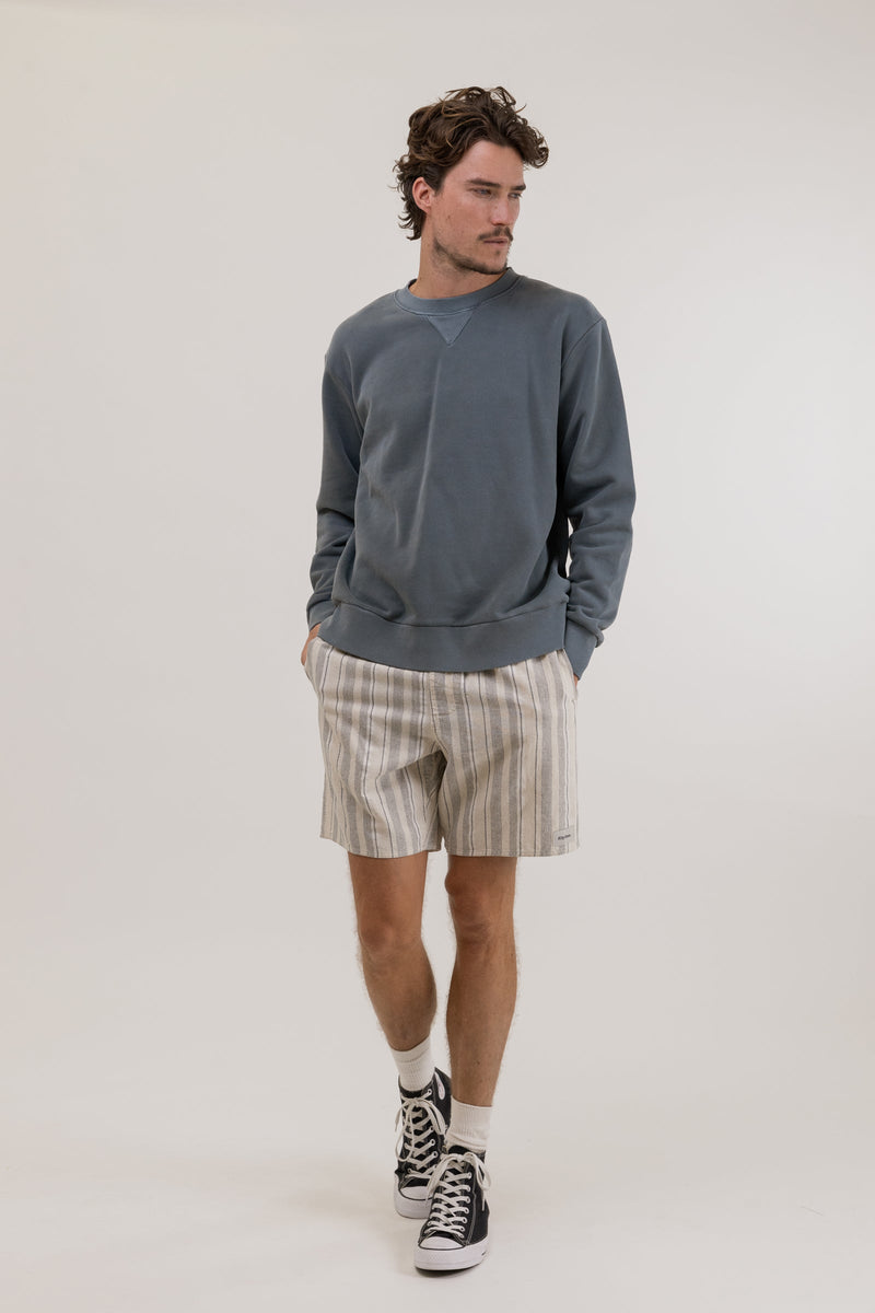 Worn Path Fleece Crew Stone Blue