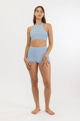 Maisy Check Surf Short Blue