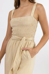Harlow Jumpsuit Lemongrass Stripe