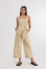 Harlow Jumpsuit Lemongrass Stripe
