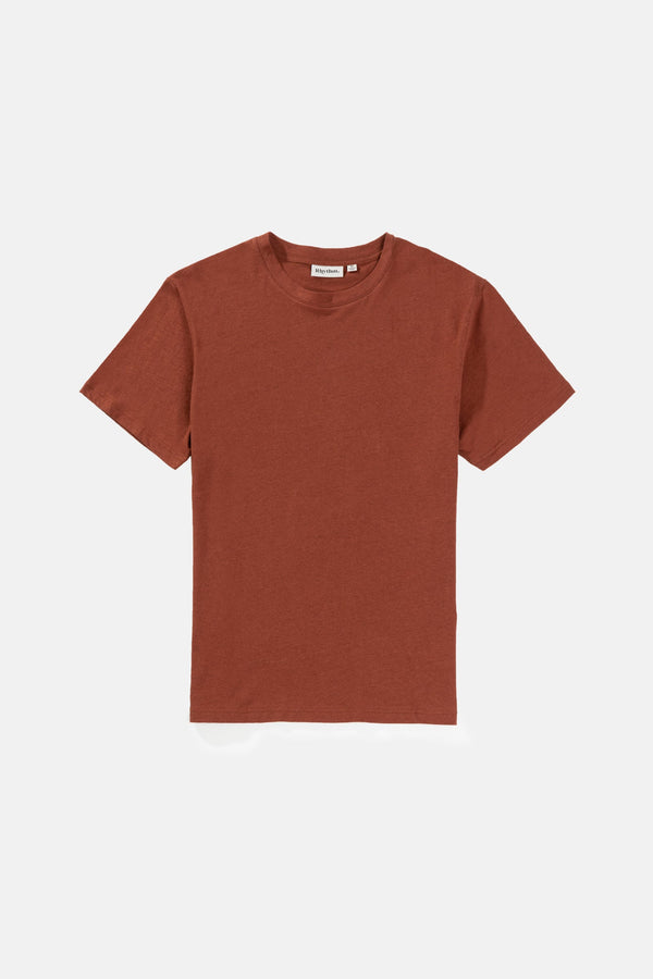 Linen Ss T-Shirt Brick