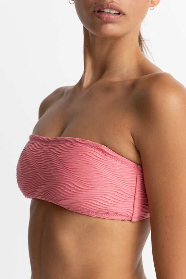 Castaway Bandeau Top Rose