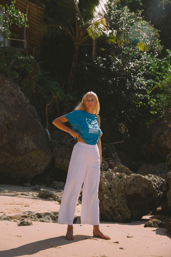 Whitehaven Wide Leg Pant White