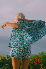 Drifter Floral Short Blue