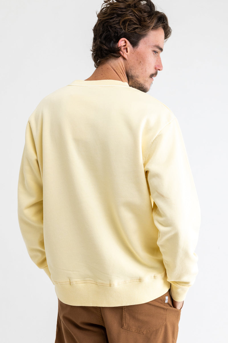Embroidered Vintage Fleece Crew Straw